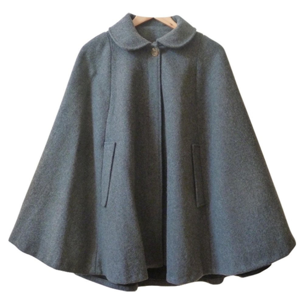 Grey Wool American Apparel Cape